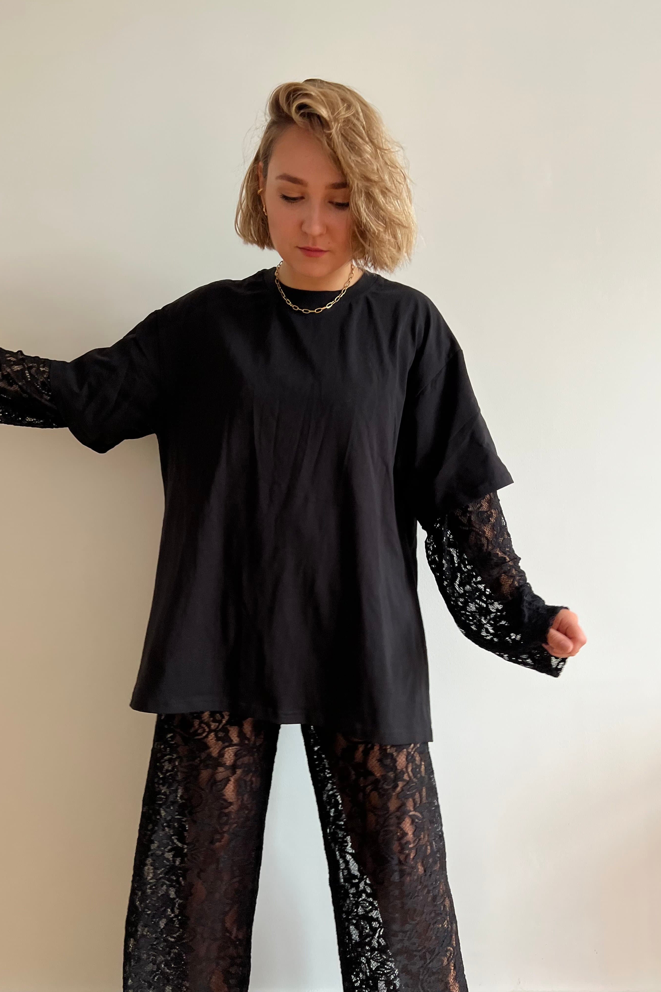 czarny longsleeve | Malviva
