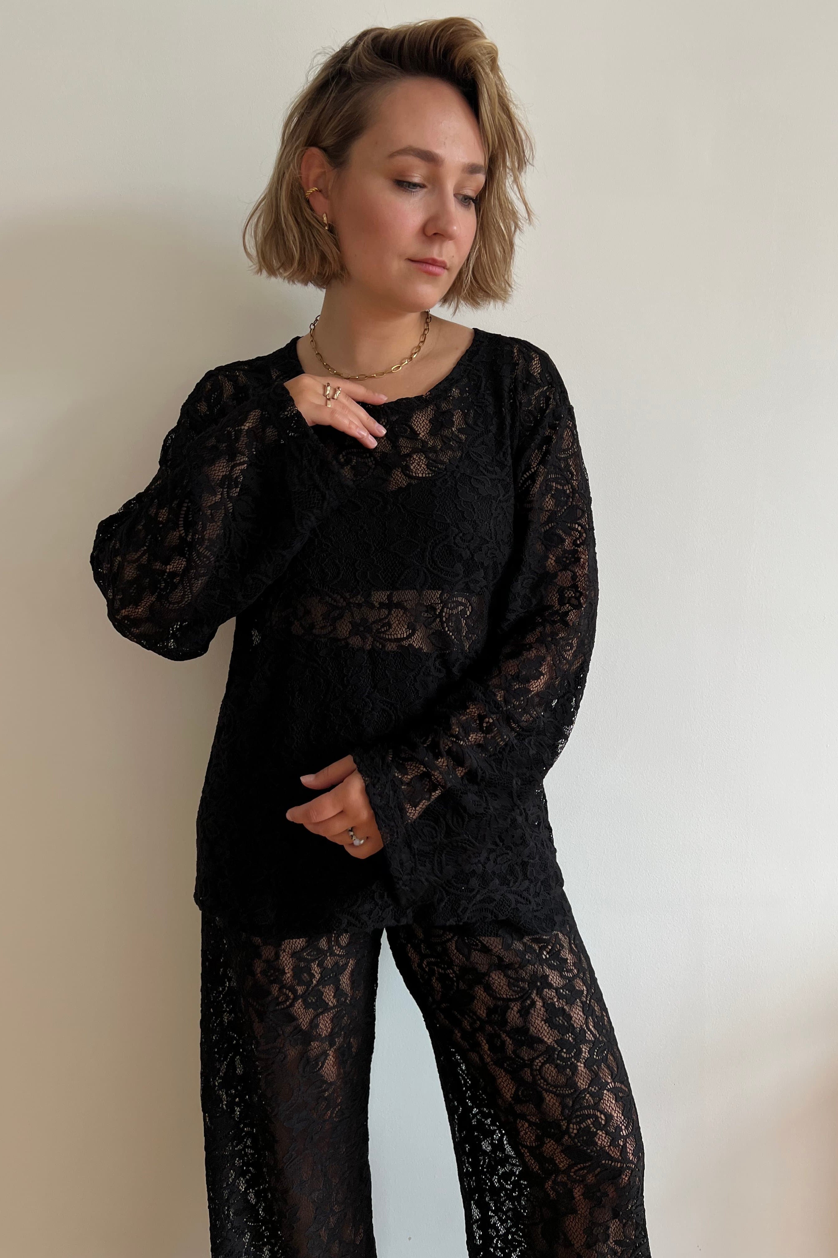 czarny longsleeve | Malviva