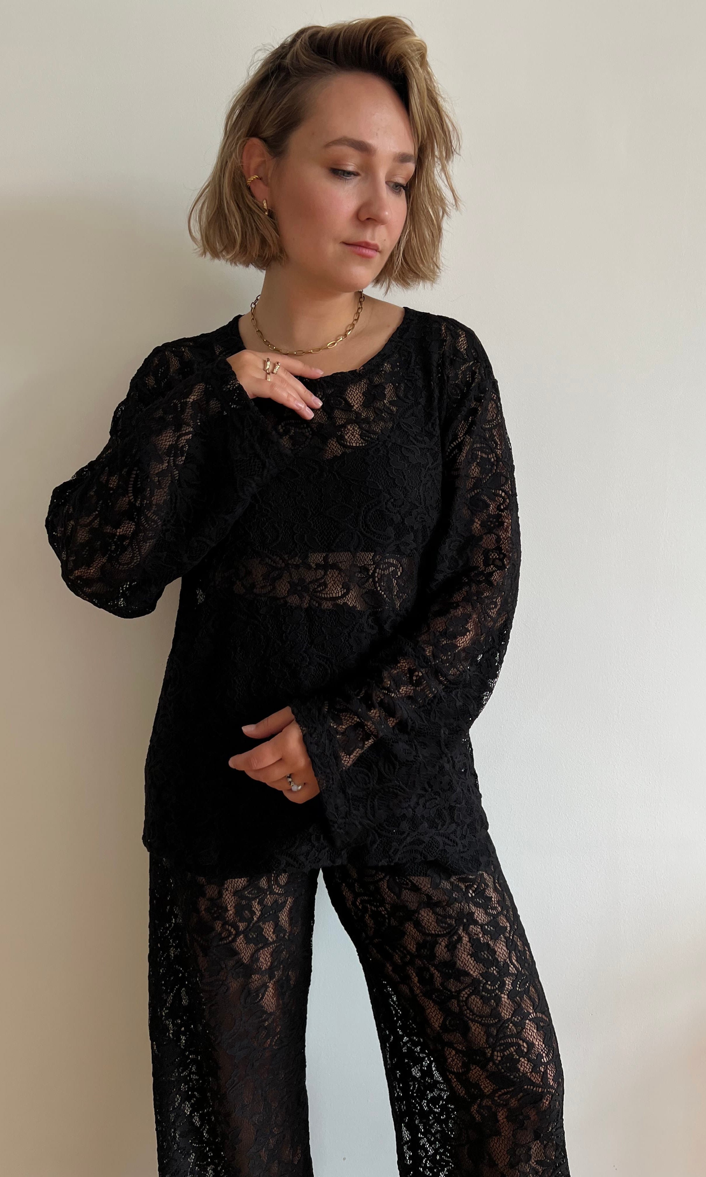 czarny longsleeve | Malviva