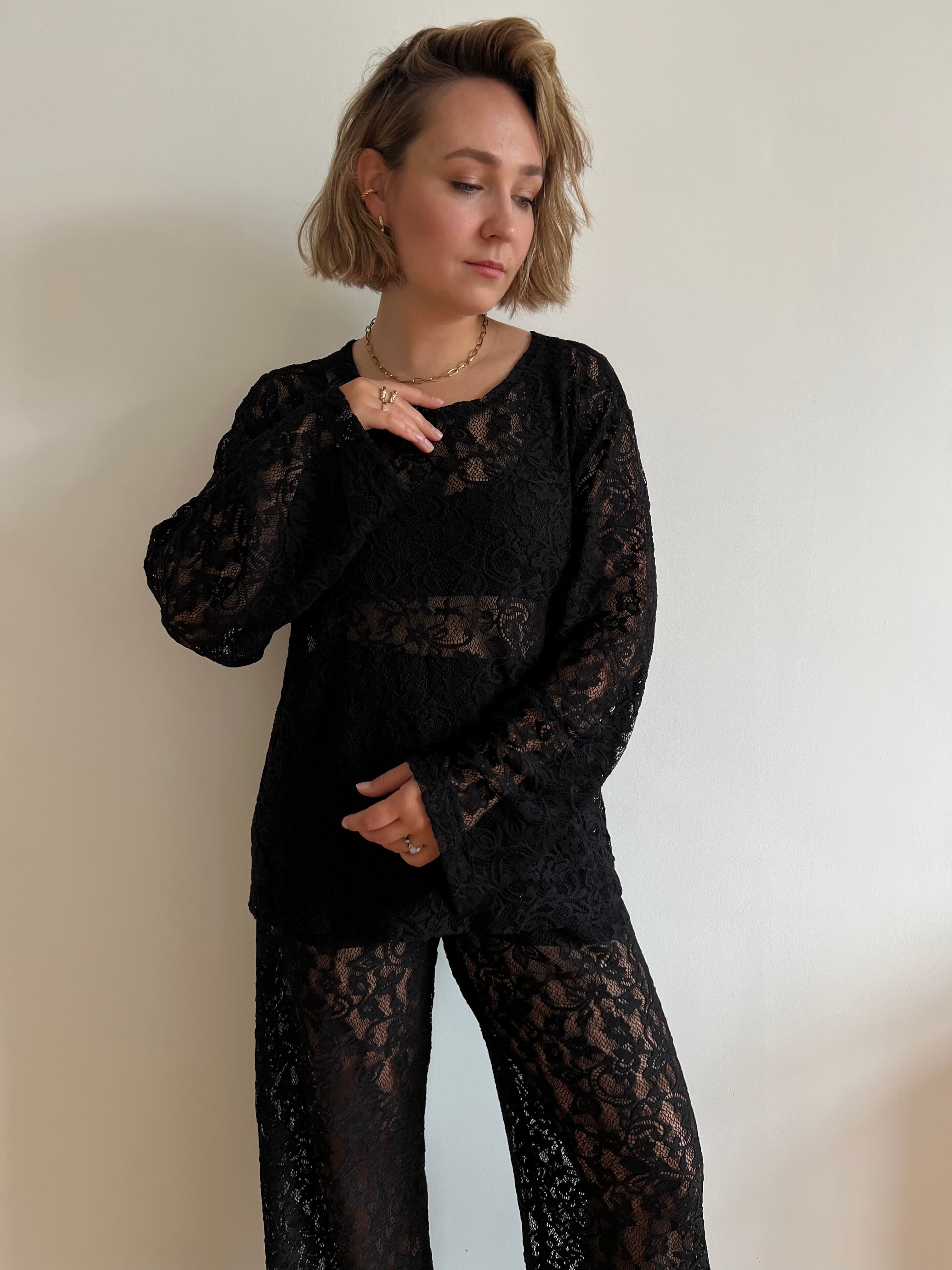 czarny longsleeve | Malviva