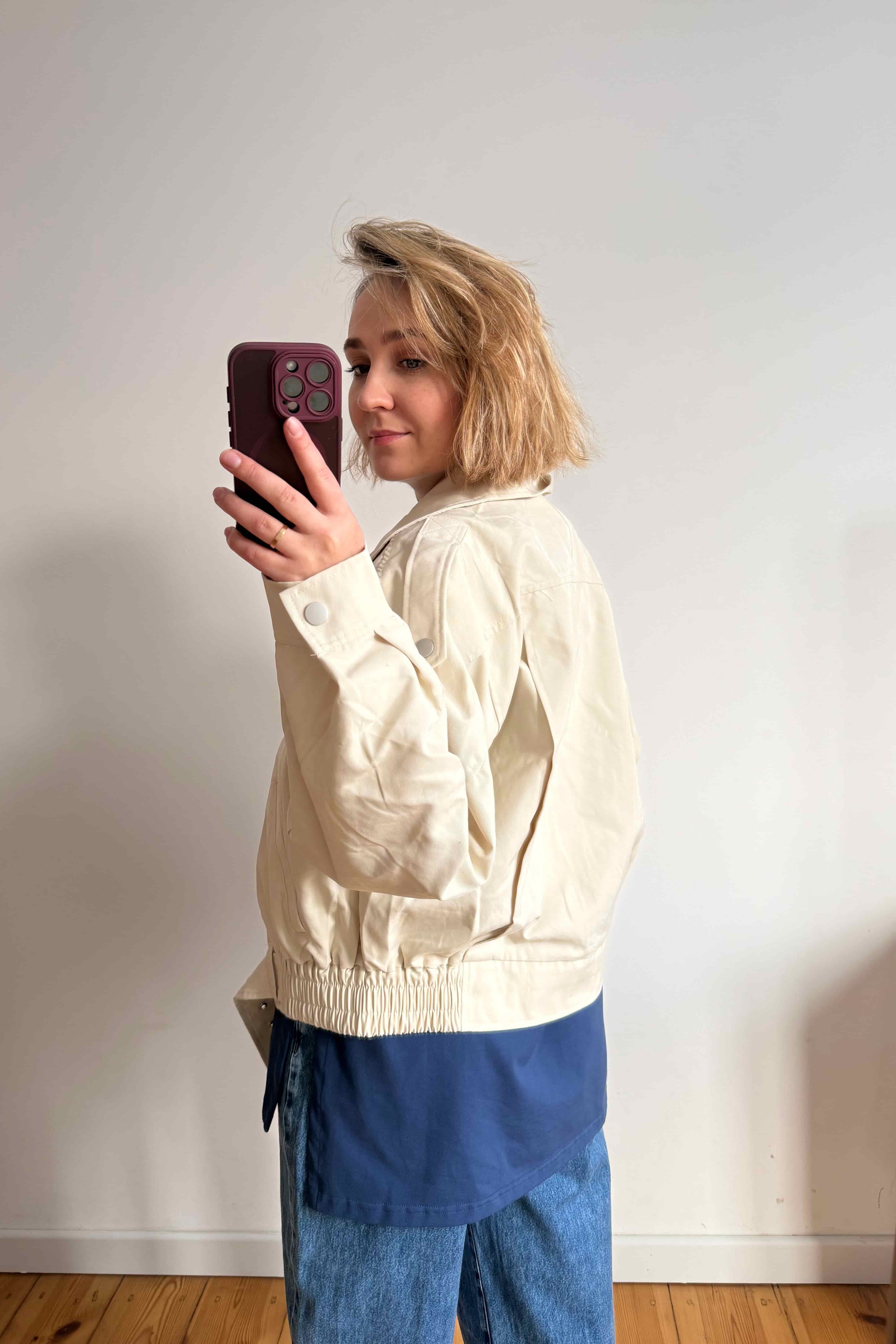 kurtka boss waniliowa lekka kurtka przejsciowa | Malviva