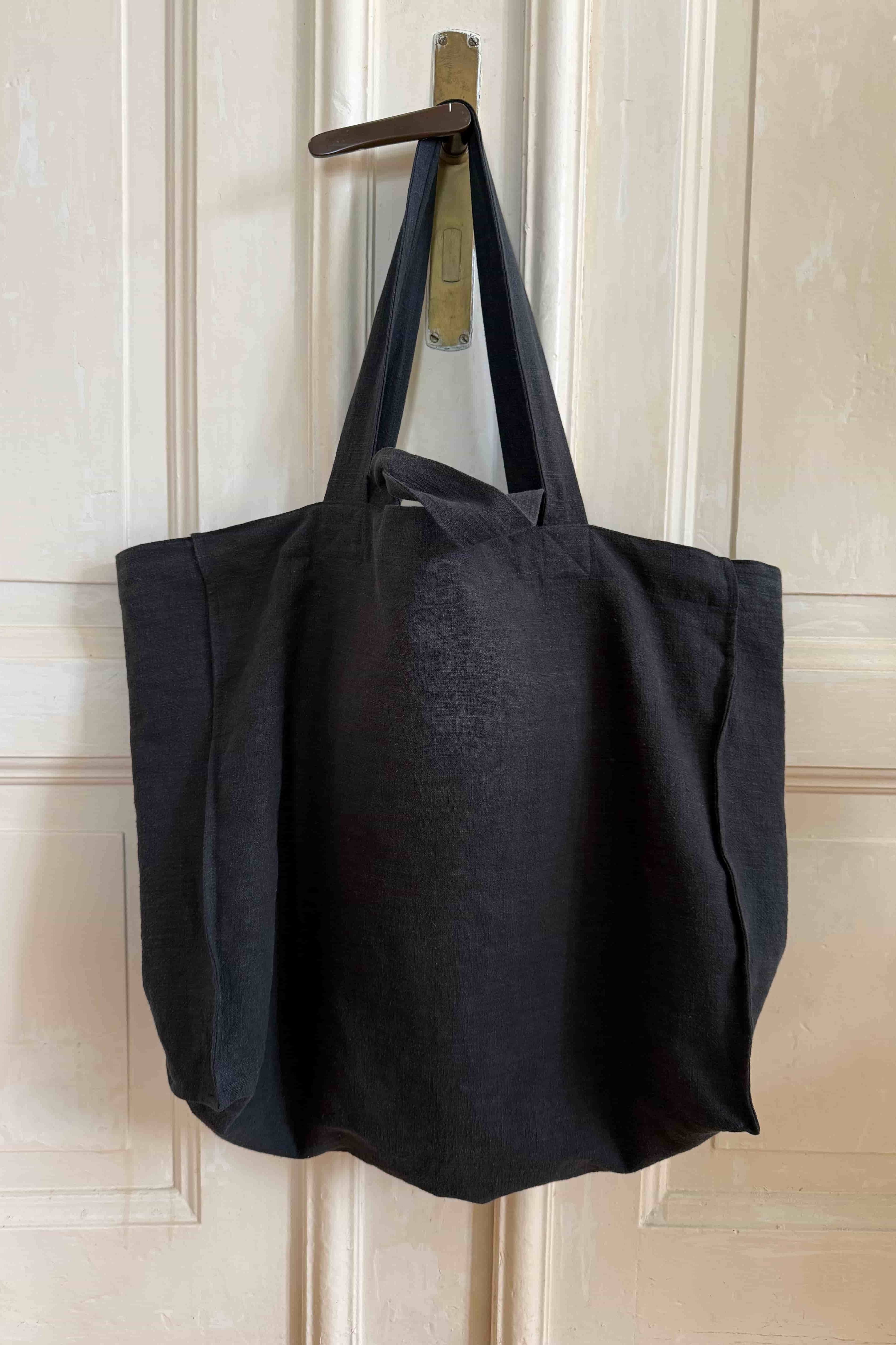 torba shopper z lnu i bawelny minimalistyczna forma | Malviva