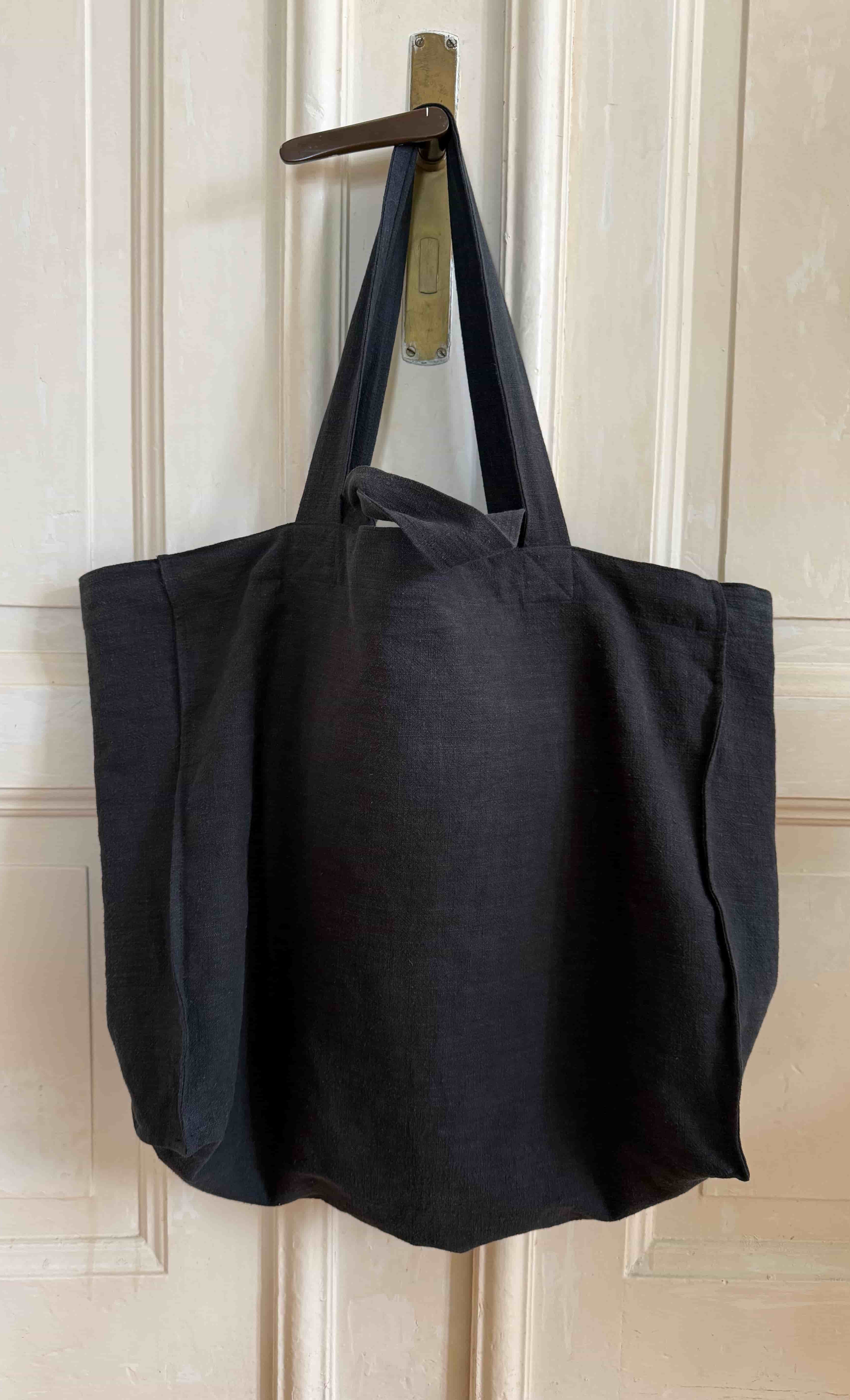 torba shopper z lnu i bawelny minimalistyczna forma | Malviva