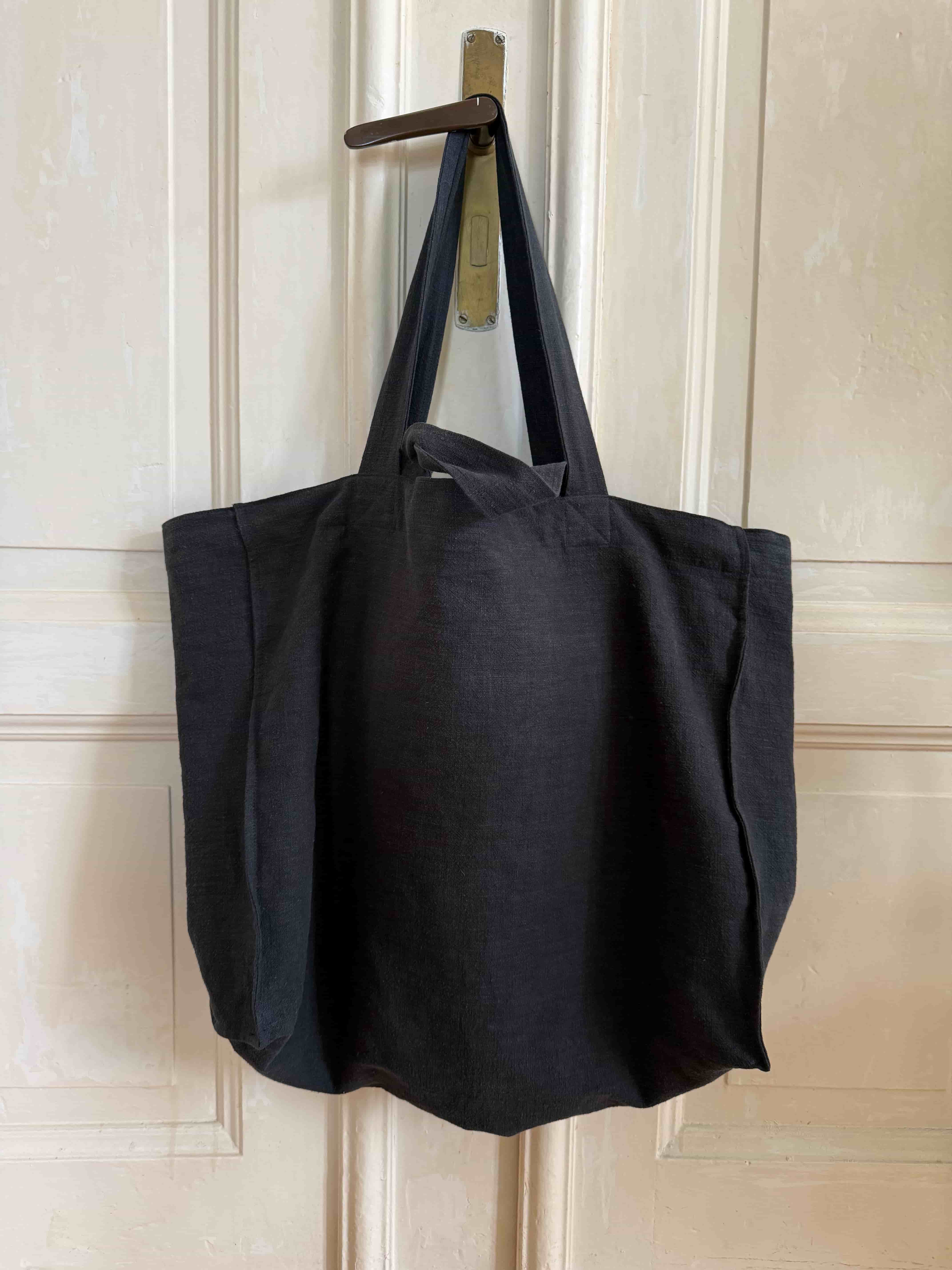 torba shopper z lnu i bawelny minimalistyczna forma | Malviva