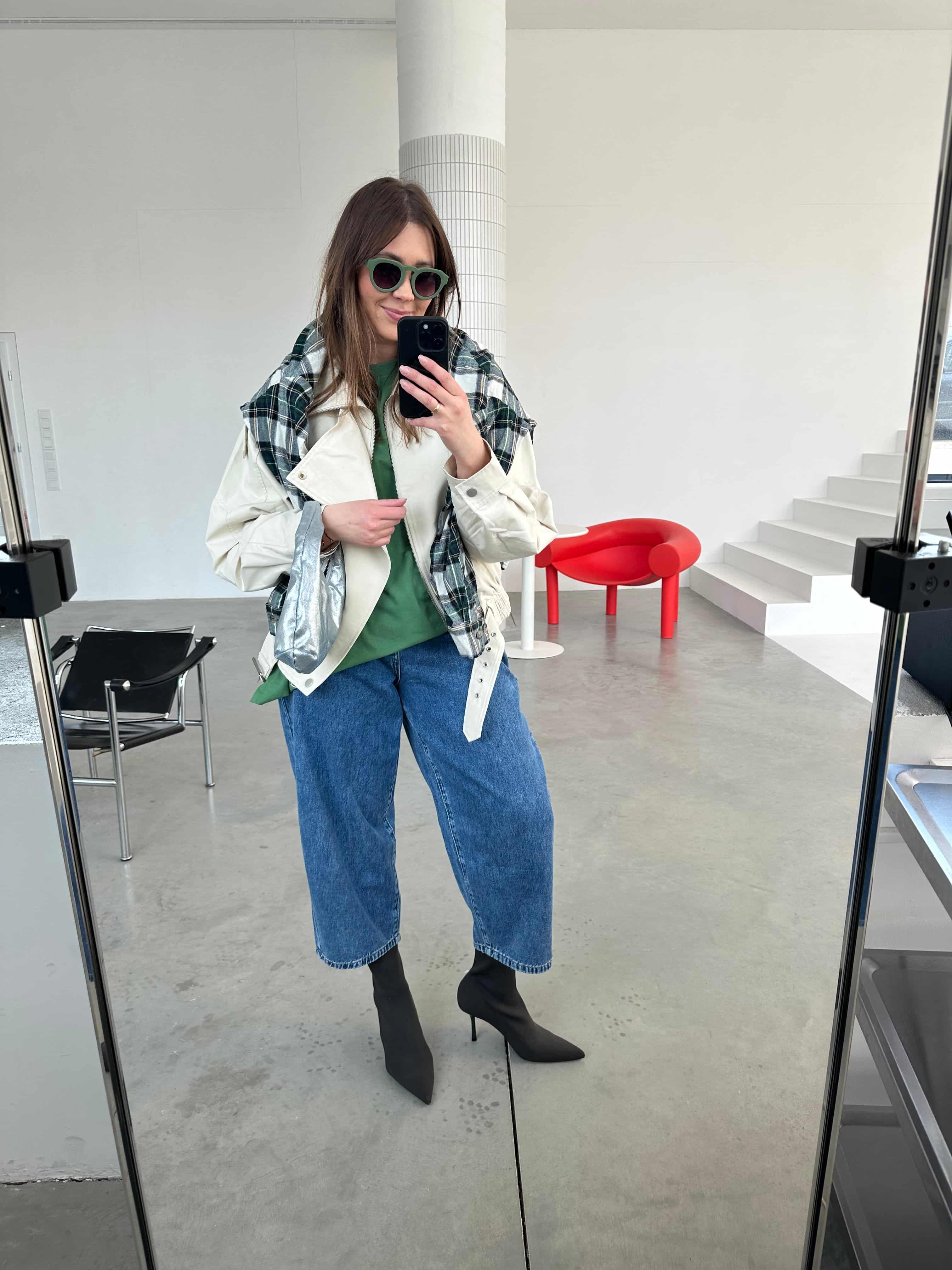 jeansy balloon damskie bing szeroka nogawka styl codzienny | Malviva