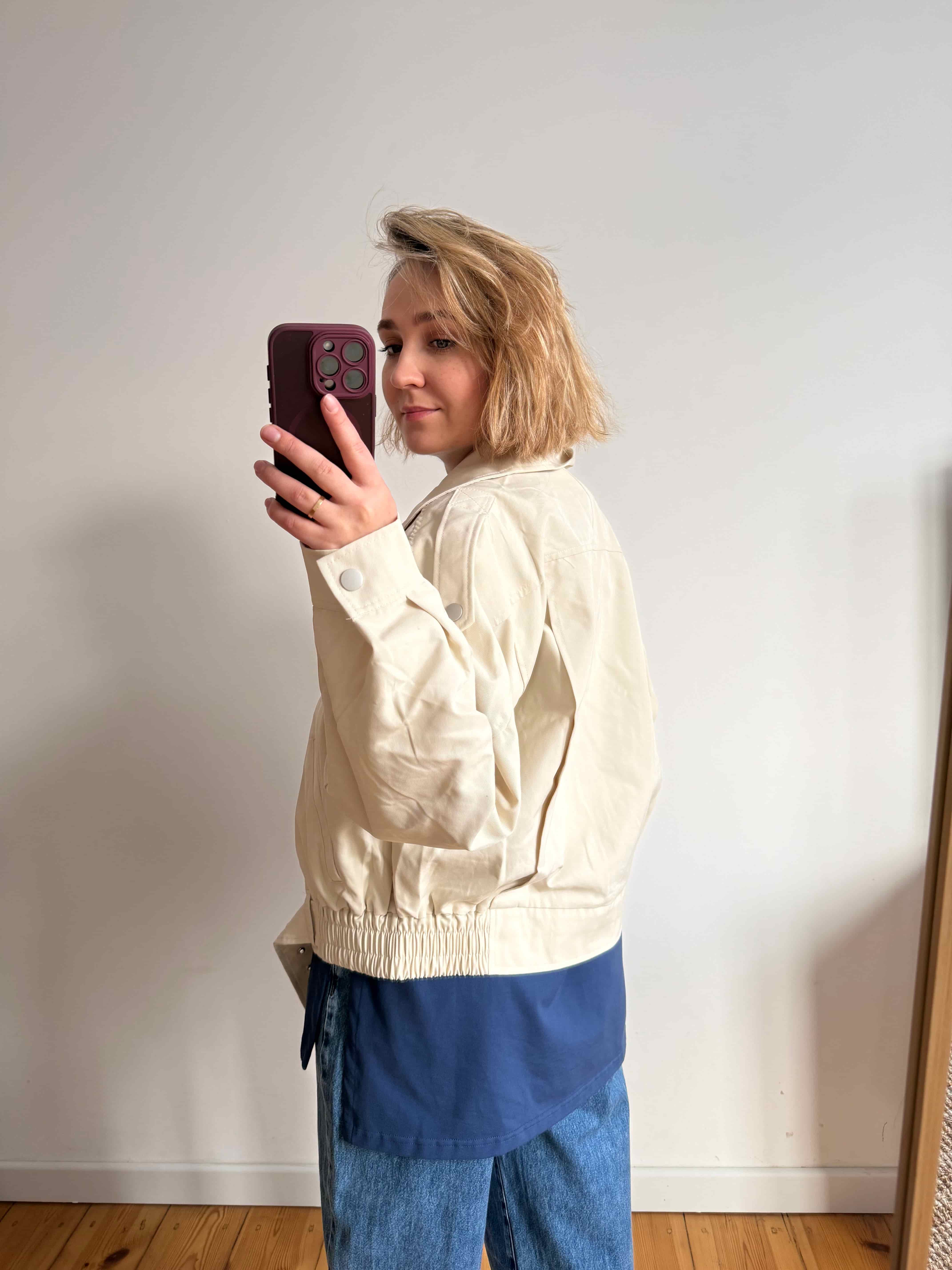 kurtka boss waniliowa lekka kurtka przejsciowa | Malviva