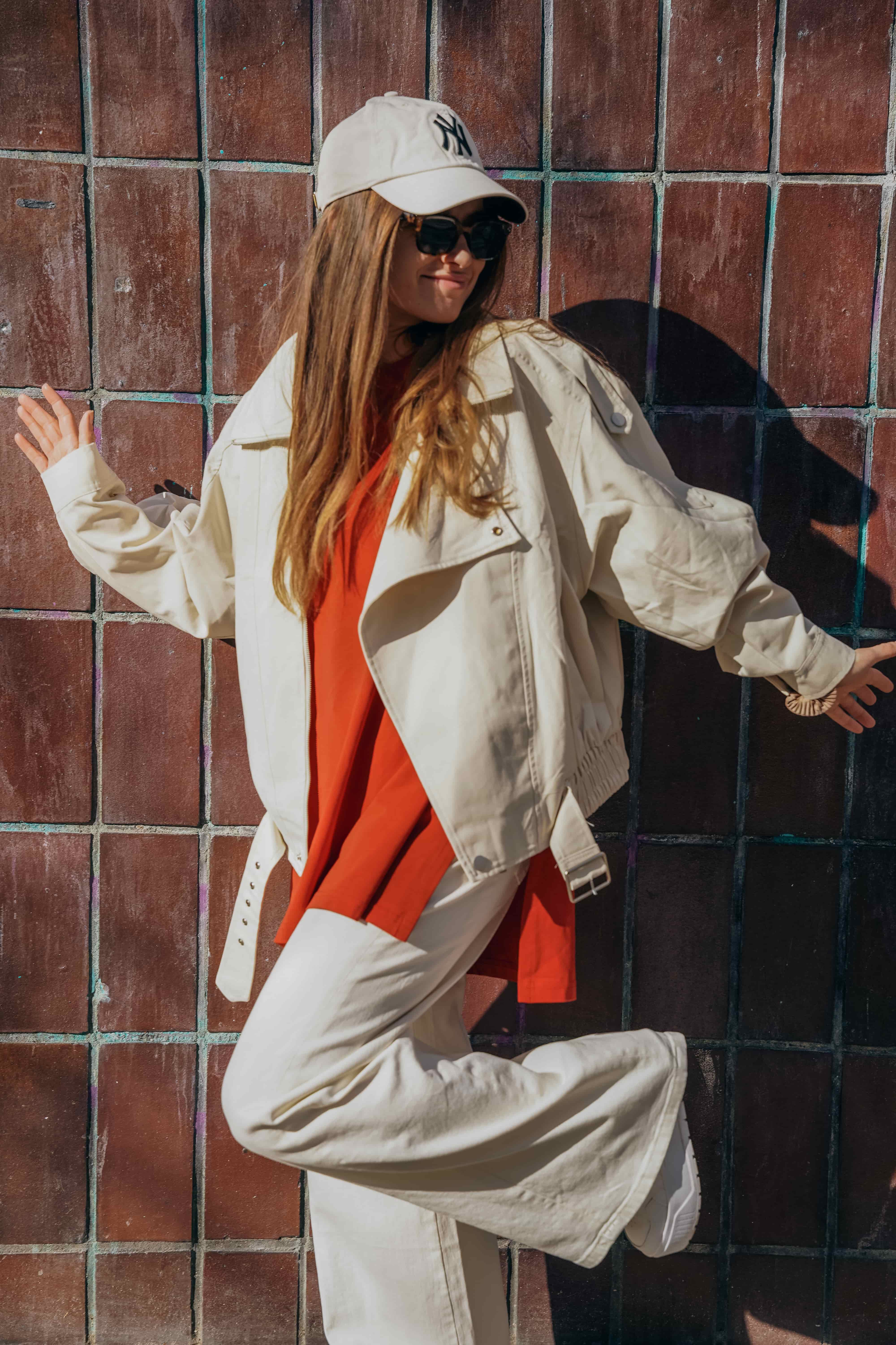 kurtka bomberka waniliowa boss stylizacja wiosenna | Malviva